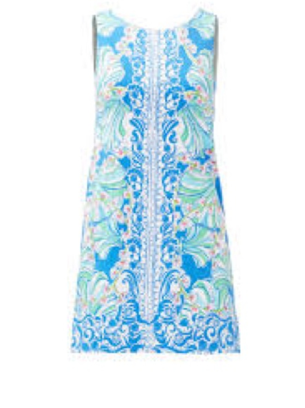 Lilly Pulitzer Cathy Shift Dress Blue Pink White Floral print Women’s Size 8
